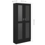 Black plywood display case 82.5x30.5x185.5 cm by vidaXL, Bookcases and shelves - Ref: Foro24-802769, Price: 182,14 €, Discoun...