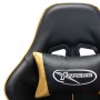 Silla de gaming de cuero sintético negro y dorado de vidaXL, Sillones para videojuegos - Ref: Foro24-20504, Precio: 170,25 €,...