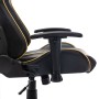 Silla de gaming de cuero sintético negro y dorado de vidaXL, Sillones para videojuegos - Ref: Foro24-20504, Precio: 170,25 €,...