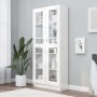 Glossy white plywood display case 82.5x30.5x185.5cm by vidaXL, Bookcases and shelves - Ref: Foro24-802774, Price: 258,43 €, D...