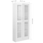 Vitrine aus glänzend weißem Sperrholz, 82,5 x 30,5 x 185,5 cm von vidaXL, Bücherregale und Regale - Ref: Foro24-802774, Preis...