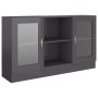 Glossy gray plywood display case 120x30.5x70 cm by vidaXL, Sideboards - Ref: Foro24-802794, Price: 120,99 €, Discount: %