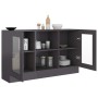 Glossy gray plywood display case 120x30.5x70 cm by vidaXL, Sideboards - Ref: Foro24-802794, Price: 120,99 €, Discount: %