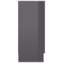 Glossy gray plywood display case 120x30.5x70 cm by vidaXL, Sideboards - Ref: Foro24-802794, Price: 120,99 €, Discount: %