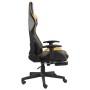 Drehbarer Gaming-Stuhl mit goldfarbener PVC-Fußstütze von vidaXL, Gaming-Stühle - Ref: Foro24-20498, Preis: 192,41 €, Rabatt: %