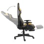 Swivel gaming chair with gold PVC footrest by vidaXL, Gaming chairs - Ref: Foro24-20498, Price: 192,41 €, Discount: %