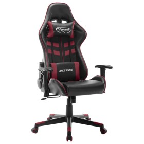 Gaming-Stuhl aus schwarzem und rotem Kunstleder von vidaXL, Gaming-Stühle - Ref: Foro24-20509, Preis: 149,23 €, Rabatt: %