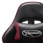 Silla de gaming de cuero sintético negro y rojo tinto de vidaXL, Sillones para videojuegos - Ref: Foro24-20509, Precio: 149,2...