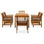 Garden dining set 7 pieces and solid acacia wood cushions by vidaXL, Garden sets - Ref: Foro24-3058089, Price: 716,90 €, Disc...