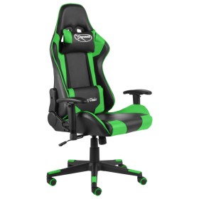 Drehbarer Gaming-Stuhl aus grünem PVC von vidaXL, Gaming-Stühle - Ref: Foro24-20493, Preis: 144,22 €, Rabatt: %