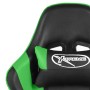 Silla gaming giratoria PVC verde de vidaXL, Sillones para videojuegos - Ref: Foro24-20493, Precio: 144,43 €, Descuento: %