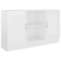 Aparador madera contrachapada blanco brillante 120x30,5x70 cm de vidaXL, Aparadores - Ref: Foro24-802783, Precio: 90,05 €, De...