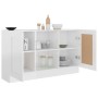 Aparador madera contrachapada blanco brillante 120x30,5x70 cm de vidaXL, Aparadores - Ref: Foro24-802783, Precio: 90,05 €, De...