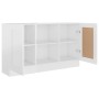 Aparador madera contrachapada blanco brillante 120x30,5x70 cm de vidaXL, Aparadores - Ref: Foro24-802783, Precio: 90,05 €, De...