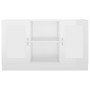 Aparador madera contrachapada blanco brillante 120x30,5x70 cm de vidaXL, Aparadores - Ref: Foro24-802783, Precio: 90,05 €, De...