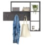 FMD Wall coat rack with 4 open compartments anthracite gray by FMD, Hat and coat racks - Ref: Foro24-433868, Price: 140,94 €,...