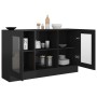 Glossy black plywood display case 120x30.5x70 cm by vidaXL, Sideboards - Ref: Foro24-802793, Price: 147,68 €, Discount: %