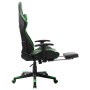 Gaming-Stuhl mit Fußstütze aus schwarzem und grünem Kunstleder von vidaXL, Gaming-Stühle - Ref: Foro24-20513, Preis: 175,92 €...