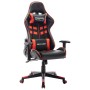 Silla de gaming de cuero sintético negro y rojo de vidaXL, Sillones para videojuegos - Ref: Foro24-20503, Precio: 138,53 €, D...