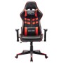 Silla de gaming de cuero sintético negro y rojo de vidaXL, Sillones para videojuegos - Ref: Foro24-20503, Precio: 138,53 €, D...