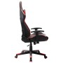 Silla de gaming de cuero sintético negro y rojo de vidaXL, Sillones para videojuegos - Ref: Foro24-20503, Precio: 138,53 €, D...