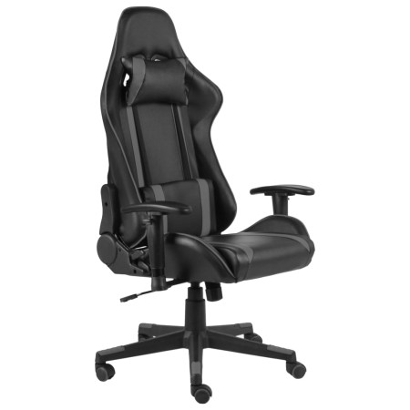 Grauer Gaming-Drehstuhl aus PVC von vidaXL, Gaming-Stühle - Ref: Foro24-20483, Preis: 192,99 €, Rabatt: %