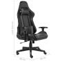 Silla gaming giratoria PVC gris de vidaXL, Sillones para videojuegos - Ref: Foro24-20483, Precio: 192,37 €, Descuento: %