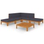 Garden furniture and cushions set 7 pieces solid acacia wood by vidaXL, Garden sets - Ref: Foro24-3058103, Price: 591,56 €, D...