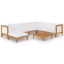 Garden furniture and cushions set 8 pieces solid acacia wood by vidaXL, Garden sets - Ref: Foro24-3058124, Price: 867,98 €, D...