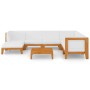 Garden furniture and cushions set 8 pieces solid acacia wood by vidaXL, Garden sets - Ref: Foro24-3058124, Price: 867,98 €, D...