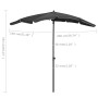 Garden umbrella with anthracite gray pole 200x130 cm by vidaXL, Umbrellas - Ref: Foro24-315553, Price: 25,91 €, Discount: %