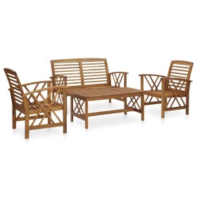 Juego de muebles de jardín 4 piezas madera maciza de acacia de vidaXL, Conjuntos de jardín - Ref: Foro24-3057983, Precio: 327...