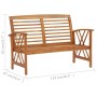 Gartenmöbel-Set 4-teilig aus massivem Akazienholz von vidaXL, Gartensets - Ref: Foro24-3057983, Preis: 327,20 €, Rabatt: %