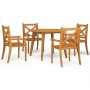 5-piece solid acacia wood garden dining set by vidaXL, Garden sets - Ref: Foro24-3058001, Price: 363,99 €, Discount: %