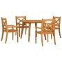 5-piece solid acacia wood garden dining set by vidaXL, Garden sets - Ref: Foro24-3058001, Price: 363,99 €, Discount: %