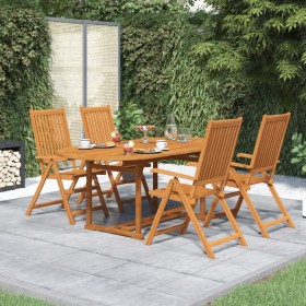 Garten-Essgruppe 5-teilig aus massivem Akazienholz von vidaXL, Gartensets - Ref: Foro24-3058011, Preis: 579,83 €, Rabatt: %