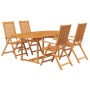 Juego de comedor de jardín 5 piezas madera maciza de acacia de vidaXL, Conjuntos de jardín - Ref: Foro24-3058011, Precio: 579...