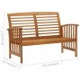 Juego de muebles de jardín 5 piezas madera de acacia maciza de vidaXL, Conjuntos de jardín - Ref: Foro24-3057973, Precio: 488...