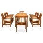 Garden dining set 9 pieces and solid acacia wood cushions by vidaXL, Garden sets - Ref: Foro24-3058091, Price: 1,00 €, Discou...