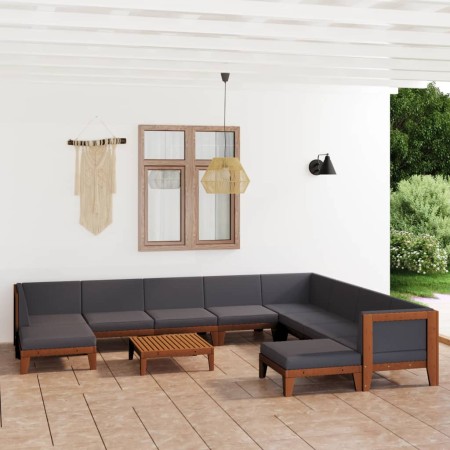 Garden furniture and cushions set 11 pieces solid acacia wood by vidaXL, Garden sets - Ref: Foro24-3058129, Price: 1,00 €, Di...