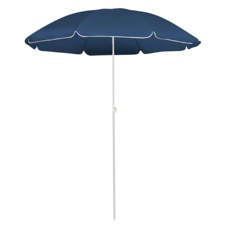 Sombrilla de jardín con poste de acero azul 180 cm de vidaXL, Sombrillas - Ref: Foro24-315538, Precio: 22,94 €, Descuento: %