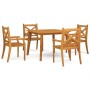 Garten-Essgruppe 5-teilig aus massivem Akazienholz von vidaXL, Gartensets - Ref: Foro24-3058002, Preis: 385,99 €, Rabatt: %