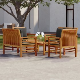 5-piece garden furniture set and solid acacia wood cushions by vidaXL, Garden sets - Ref: Foro24-3058100, Price: 661,18 €, Di...