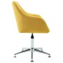 Sillas de comedor giratorias 4 unidades tela amarillo de vidaXL, Sillas de comedor - Ref: Foro24-278441, Precio: 250,91 €, De...