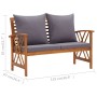 4-piece garden furniture set with solid acacia wood cushions by vidaXL, Garden sets - Ref: Foro24-3057991, Price: 408,18 €, D...