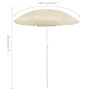 Garden umbrella with steel pole in sand color, 180 cm. by vidaXL, Umbrellas - Ref: Foro24-315537, Price: 19,65 €, Discount: %