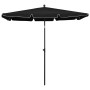 Garden umbrella with black pole 210x140 cm by vidaXL, Umbrellas - Ref: Foro24-315549, Price: 44,15 €, Discount: %