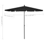 Garden umbrella with black pole 210x140 cm by vidaXL, Umbrellas - Ref: Foro24-315549, Price: 44,15 €, Discount: %