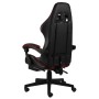 Silla gaming con reposapiés cuero sintético negro y rojo tinto de vidaXL, Sillas de oficina - Ref: Foro24-20533, Precio: 159,...