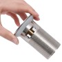 Push drain overflow function silver 6.4x6.4x9.1cm by vidaXL, Faucets - Ref: Foro24-149059, Price: 13,49 €, Discount: %